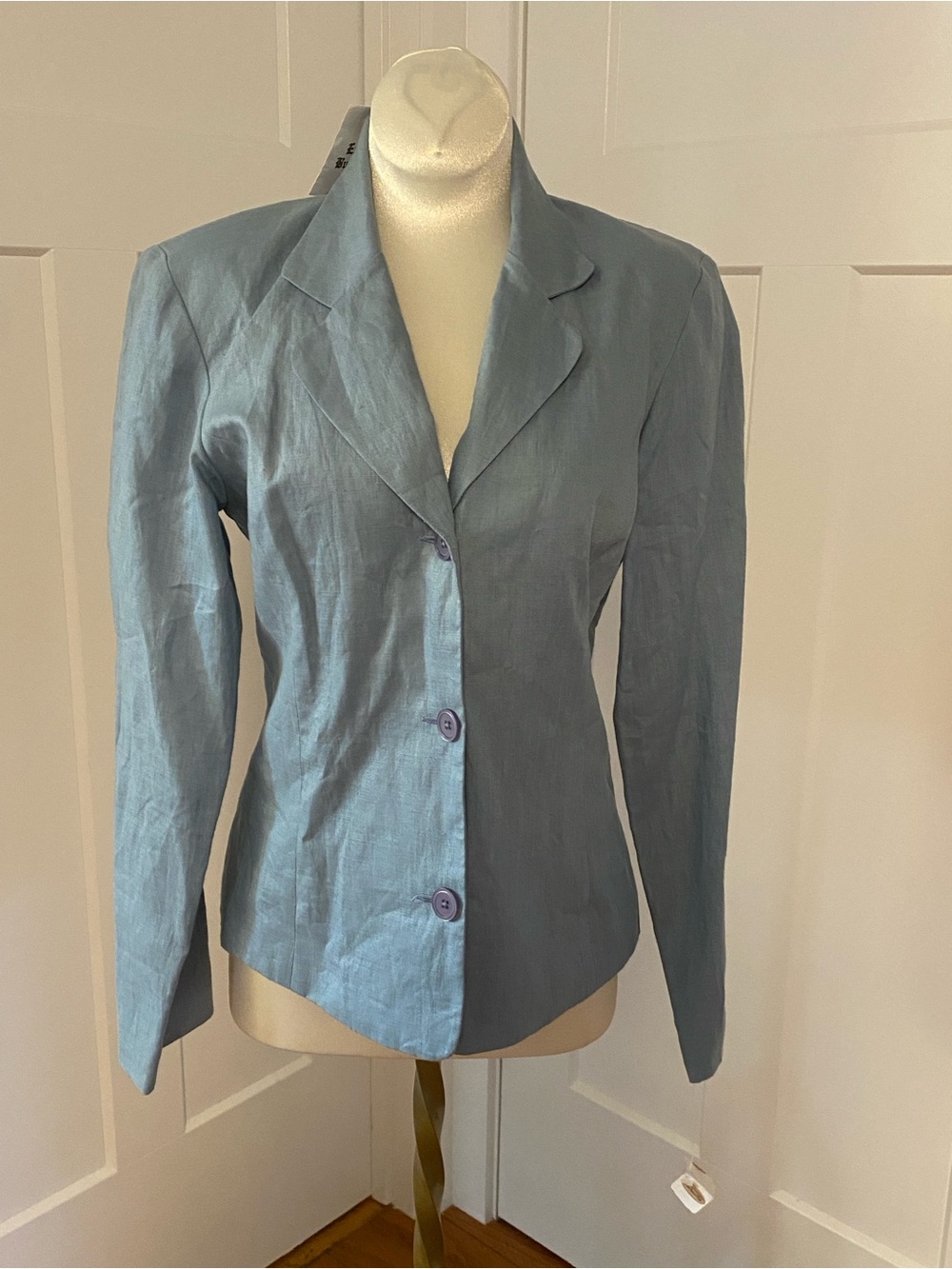Talbots Irish linen‎ blazer jacket NWT light Blue Women’s Tailored NWT